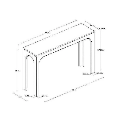 Thetford Console Table Gray - Threshold⢠Designed With Studio McGee - Image 6