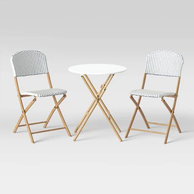 French Bistro Folding Patio Set - Thresholdâ˘