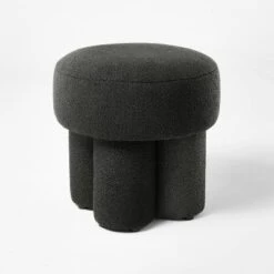 Boucle Fully Upholstered Accent Ottoman Stool - Thresholdâ˘
