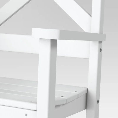 Shawboro POLYWOOD Patio Rocking Chair - White - Threshold™ - Image 4