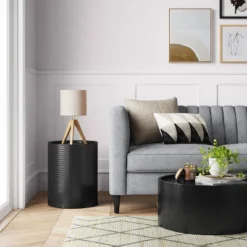 Manila Cylinder Drum Accent Table - Thresholdâ˘
