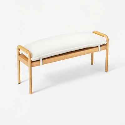 Ventura Pillow Top Bench Natural - Threshold⢠Designed With Studio McGe Assembly Required - Image 2
