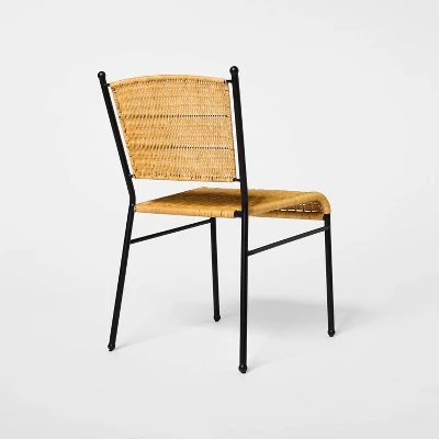 2pk Woven Metal Dining Chair - Threshold⢠Designed With Studio McGee - Image 3