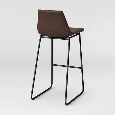 Bowden Faux Leather Barstool - Threshold⢠- Image 3