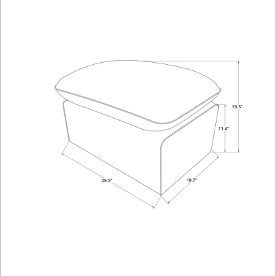 Slipcover Ottoman Blue - Threshold™ Designed With Studio McGee - Image 5