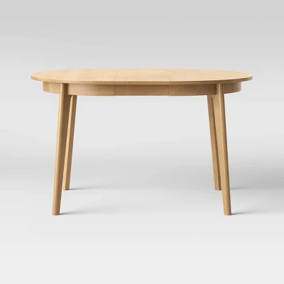 Astrid Mid-Century Round Extendable Dining Table - Threshold⢠- Image 8