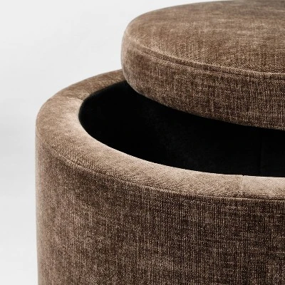 Swivel Storage Ottoman Brown - Threshold™ Designed With Studio McGee - Image 3