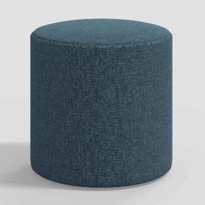 Round Thalia Ottoman In Textured Linen - Threshold™ - Image 7