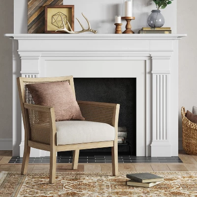 Laconia Caned Accent Chair Beige - Thresholdâ˘