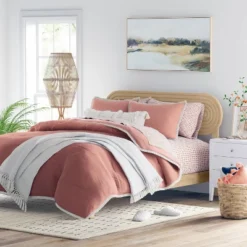 Queen/Full Arched Headboard Natural - Thresholdâ˘