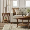 Shelburne Round Wood Accent Table Natural - Threshold™