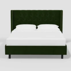 Louis Wingback Platform Bed In Luxe Velvet - Thresholdâ˘