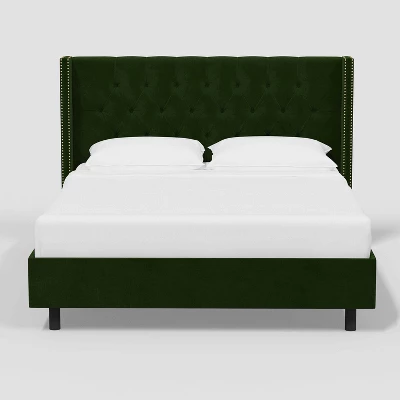 Louis Wingback Platform Bed In Luxe Velvet - Threshold™