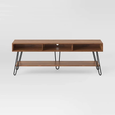 Hairpin TV Stand For TVs Up To 70" Brown - Threshold™ - Image 2