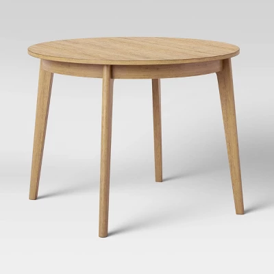 40" Astrid Mid-Century Round Dining Table With Fixed Top - Threshold⢠- Image 3