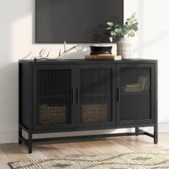 Warwick 3 Door Accent TV Stand For TVs Up To 59" - Thresholdâ˘