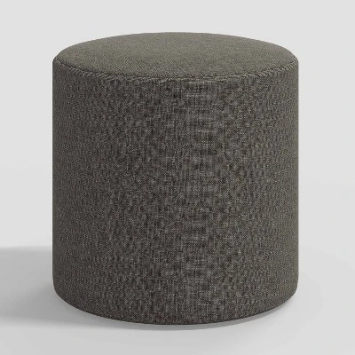 Round Thalia Ottoman In Textured Linen - Threshold™ - Image 4