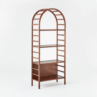 72" Holladay Curved Wooden Bookcase - Threshold⢠Designed With Studio McGee - Image 11