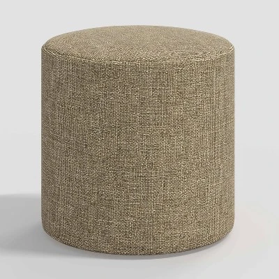 Round Thalia Ottoman In Textured Linen - Threshold™ - Image 3
