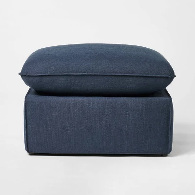 Slipcover Ottoman Blue - Threshold™ Designed With Studio McGee - Image 2