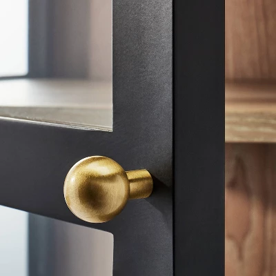 60" Crystal Cove Glass Cabinet Black - Threshold⢠Designed With Studio McGee - Image 3