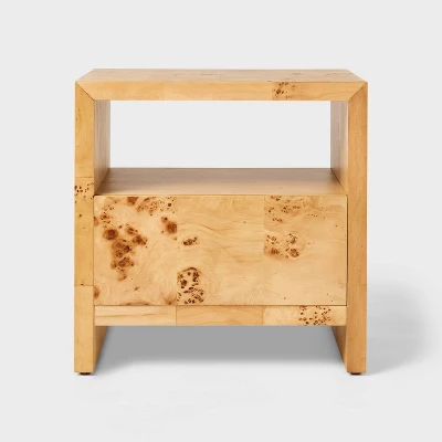 Ogden Nightstand Brown - Threshold⢠Designed With Studio McGee: Woodgrain, Open Shelf, Veneer Surface - Image 2