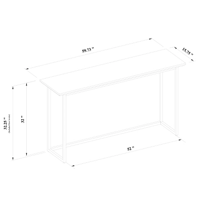 Hidden Hills Mixed Material Console Brown - Threshold⢠Designed With Studio McGee - Image 5