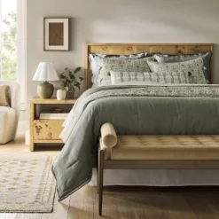 Queen Ogden Headboard Brown - Threshold™ Designed With Studio McGee: Wood Frame, Veneer Surface, 32"H