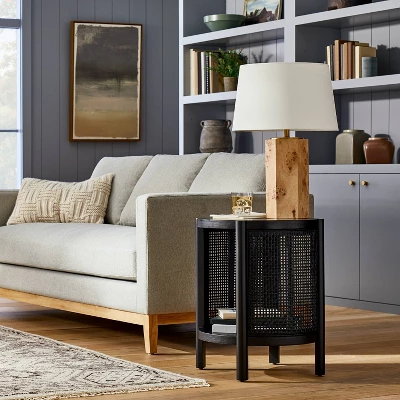 Portola Hills Woven Accent Table - Threshold⢠Designed With Studio McGee