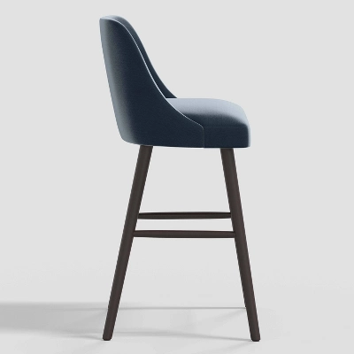 Geller Modern Counter Height Barstool In Shiny Velvet - Threshold⢠- Image 2