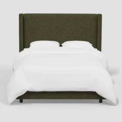Austin Wingback Bed In Tweed - Thresholdâ˘