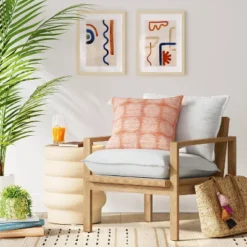 Hallwood Woven Cord Accent Chair Cream - Thresholdâ˘