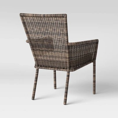 Monroe 2pk Patio Stack Dining Chairs Linen - Threshold⢠- Image 4