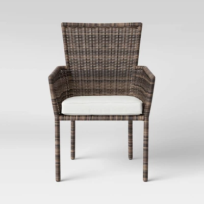 Monroe 2pk Patio Stack Dining Chairs Linen - Threshold⢠- Image 2