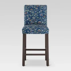 30" Parsons Barstool Bandana Blue Floral - Thresholdâ˘