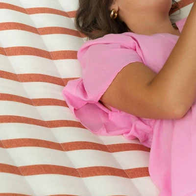 13' Pillowtop Outdoor Fabric Hammock With Spreader Bar Striped - Threshold⢠- Image 3