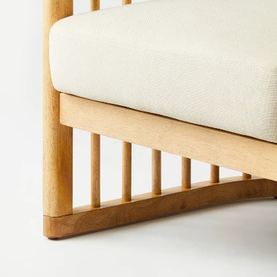 Richfield Barrel Spindle Back Accent Chair Cream/Natural - Threshold⢠Designed With Studio McGee - Image 4