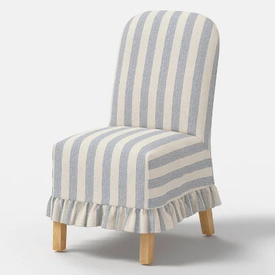 Rounded Back Slipcovered Dining Chair With Ruffle - Threshold⢠- Image 20