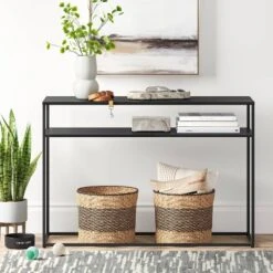 Glasgow Metal Console Black - Thresholdâ˘