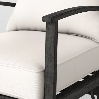 2pc Ryegate Glider Outdoor Patio Chairs, Club Chairs Gray - Threshold⢠- Image 5