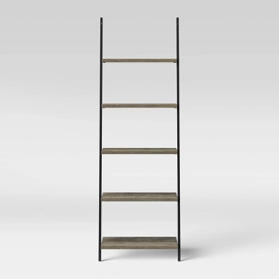 72" Loring 5 Shelf Leaning Bookshelf - Threshold⢠- Image 8