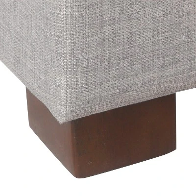 Shelton Tufted Top Storage Ottoman - Gray - Thresholdâ˘: Upholstered Rectangular Furniture With Lid - Image 6