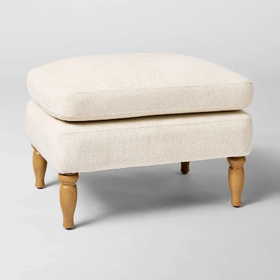 Kauri Upholstered Ottoman Natural - Threshold⢠Designed With Studio McGee