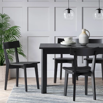 Bombelli Modern Extendable Dining Table Black - Threshold™