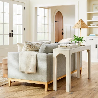 Thetford Console Table Gray - Threshold⢠Designed With Studio McGee