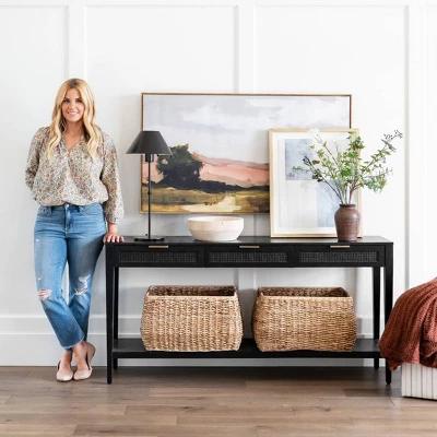 East Bluff Woven Drawer Console Table - Threshold⢠Designed With Studio McGee - Image 9