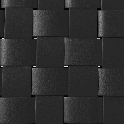 Ceylon Woven Dining Chair Black - Threshold™: Rubberwood Frame, Polyester Accents, 250lb Capacity - Image 5