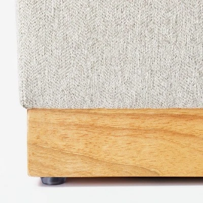 Woodland Hills Modular Sectional Ottoman Light Gray - Threshold⢠Designed With Studio McGee - Image 3