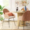 Landis Woven Backed Dining Chair With Cushion Natural - Threshold™