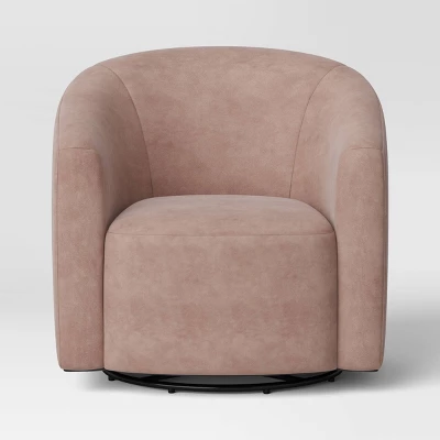 Large Aveline Swivel Chair Blush Velvet - Threshold⢠- Image 2